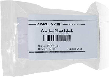 100 Pcs 4 Inch Plastic Plant Garden Labels Pot Marker Nursery Garden Stake Tags White