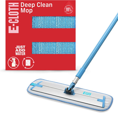 Deep Clean Microfiber Mop - Reusable Mop Pad for Home Cleaning, Hard Floors, Wood, Tile, or Laminate, Machine Washable, Use Wet for Cleaning or Dry for Dusting, No Refills or Spray Needed